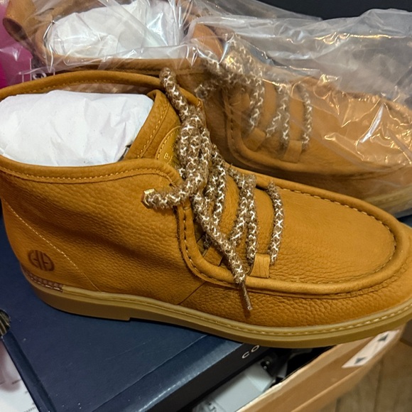 Cole Haan Tan Leather Ankle Boots - Picture 2 of 8